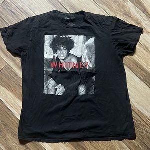 Whitney Houston men’s black short sleeve t-shirt